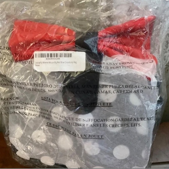 DISNEY CROSSBODY  MINNIE MOUSE   LOUNGEFLY RETIRED BACKPACK  NWT - Picture 2 of 2